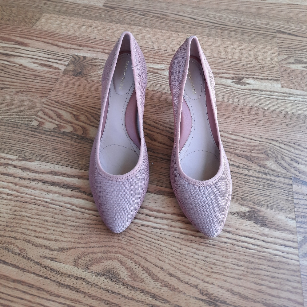 Taryn Rose Tess Pink Dusty Rose Mesh Closed Shoes Heel Pump Size size 10B